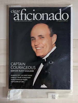 $12 • Buy Cigar Aficionado Magazine 2001 DECEMBER RUDY GIULIANI Original Plastic