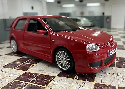 Maisto Vw Volkswagen Golf R32 Gti Mark 4 V6 Red 1/24 Diecast Model Car • $35.31