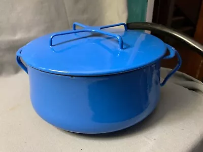 Vtg Dansk Kobenstyle Blue Enamel 5 Quart Dutch Oven Stock Pot France IHQ Design • $79.99