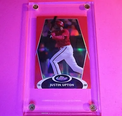 Justin Upton 2008 Topps Finest #2 Red Refractor #d/25 SSP Mint • $36.99