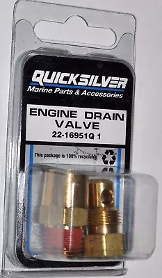 OEM Quicksilver Mercruiser Engine Block Drain Kit # 22-16951Q1 • $31.75