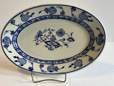 Blue And White Floral PlatterSterling Vitrified China Vintage 10.5 X 6.75 - #1 • $22.97