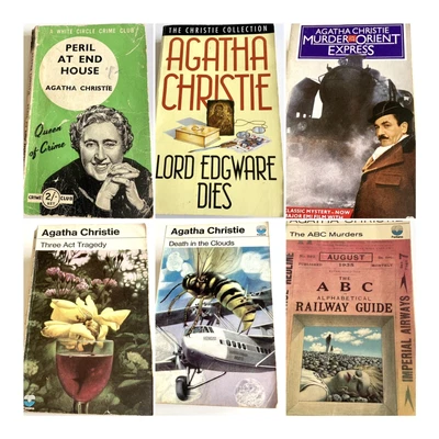 £20 • Buy Agatha Christie Books Hercule Poirot X6 In Order Of Peril At End House