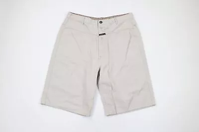 Vtg 90s Marithe Francois Girbaud Mens 36 Distressed Spell Out Baggy Shorts Gray • $62.95