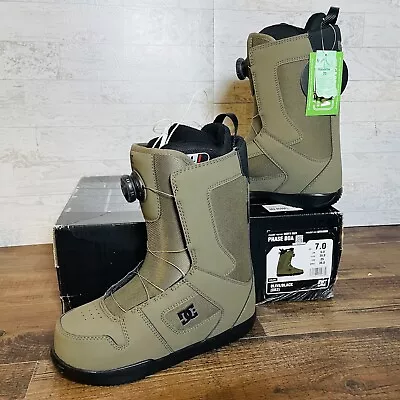 DC Phase Boa Olive Green Black Snowboard Boots 2023 Mens Size 7 No Tie • $133