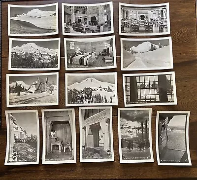 Mt. Hood Oregon Timberline Lodge Interior & Outdoors Lot Of 14 Vintage Photos • $12.76