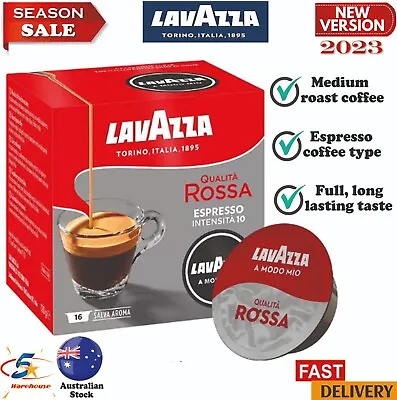 Lavazza A Modo Mio Qualita Rossa X 6 Boxes (96 Capsules/pods) • $67.97