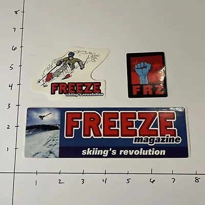 Vintage/original Freeze Skiing And Snowboarding Magazine Stickers • $19.99