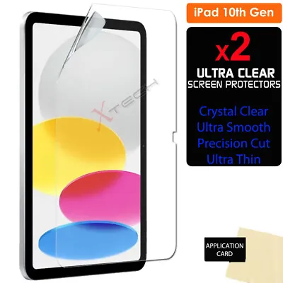 2x For Apple IPad 10 10.9  2022 10th Generation CLEAR Screen Protector Guards • £2.89