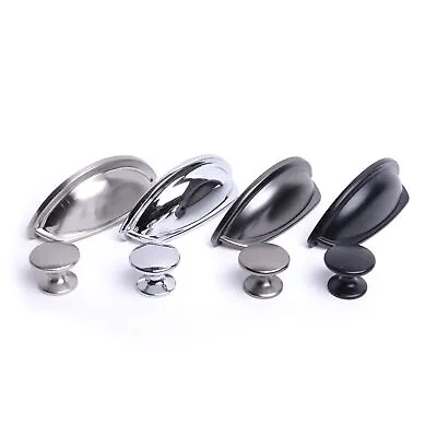 Door Handles Knobs Kitchen Cupboard Cabinet Drawer Knob And Cup Handle • £2.29