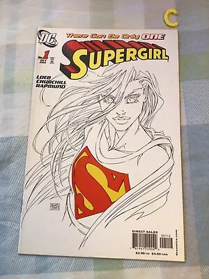 £17.49 • Buy Supergirl #1   (BLACK & WHITE SKETCH) Cover Michael Turner Variant, VGC
