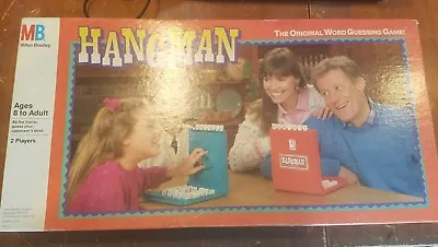 Vintage 1988 HANGMAN Milton Bradley Board Game  Complete • $11.99