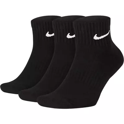 Nike SB Everyday Cushioned Ankle Socks Black 3 Pack • $27