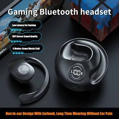 Ear-Hook Bluetooth 5.3 Headset TWS Wireless Earphones Earbuds Stereo Headphones • $15.95