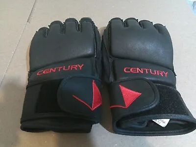 Century MMA Leather Training Gloves Large Mixed Martial Arts - VG/EX - Fast Ship • $20