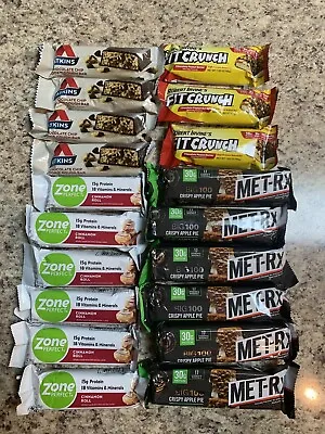 Variety Of Protein Bars. Fit Crunch Metrx Atkins Zone Perfect • $38