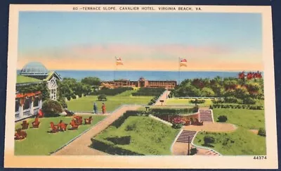 Terrace Slope Cavalier Hotel Virginia Beach VA Postcard  • $1.75