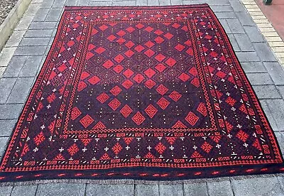 Handmade Afghan Vintage Wool Kilim Size: 290 X 250 Cm Tribal Wool Kelim Area Rug • $950