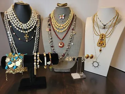 Beautiful Vintage Jewelry Lot 25 Unique Pieces Some  Marked • $89.96