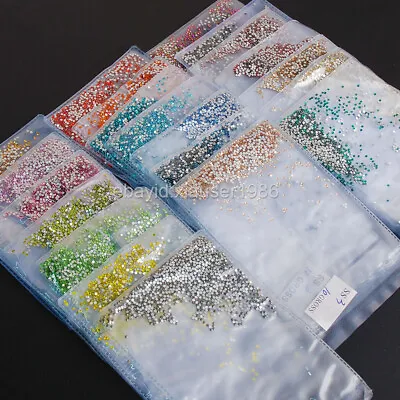 1440p SS3(1.3mm) Glitter Nail Art Rhinestones Flatback Crystals Nails Decoration • $2.59