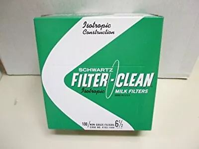 Schwartz Filter Disks 6.5  100 Count Box Non-Gauze Milk Filters • $12.96