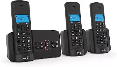 BT Premium Cordless Phone Answer Machine Landline House Remote Twin Handset UK • £29.99