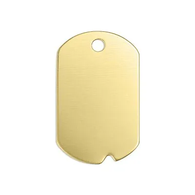 ImpressArt Military Dog Tag Metal Stamping Blanks 1 1/4  24 Pc- Brass Discs • $29.40