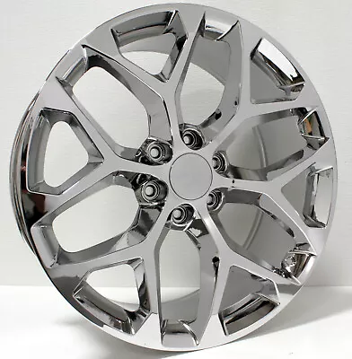 Chrome 22  Snowflake Wheels Rims For Chevy Silverado Suburban Tahoe Z71 CK158 • $1249