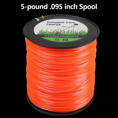 Trimmer Line 5lb .095 Square String Spool Commercial Grade 1850ft Fit Echo Stihl • $32.99