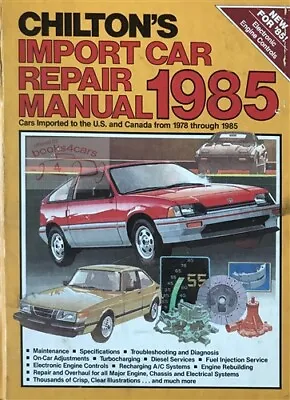 Shop Manual Service Repair Chilton Book 1978-1985 • $30.95