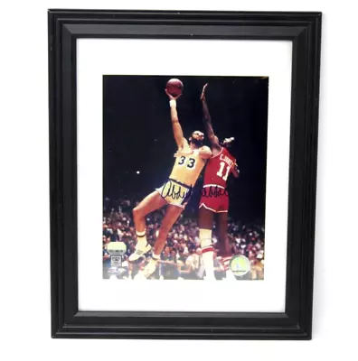 Kareem Abdul Jabbar Signed Autograph Photo Picture Mounted Memories COA 14.5x11 • $222.29