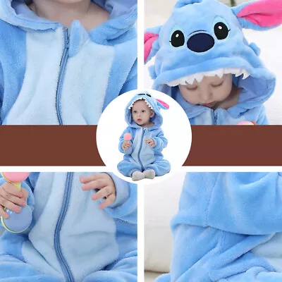 2024 New Baby Boy Blue Stitch WARM Birthday Fancy Party Costume Dress Outfit UK • £12.65