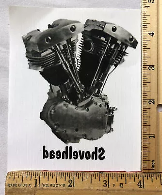 Vintage Harley Davidson Shovelhead Motor Heat Press Iron On T-shirt Transfer • $5.25