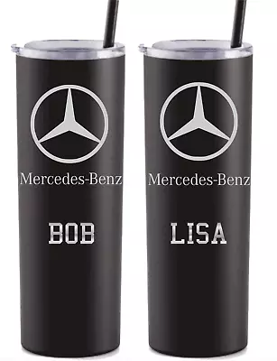 Mercedes Tumbler Personalized Laser Engraved Stainless Steel Tumbler • $25