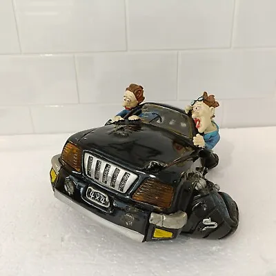 Vintage Resin Car Money Box Comic Art Style 4x4 1990's • £49.99