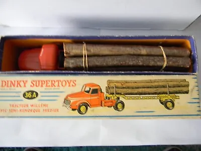 £59.99 • Buy Early  French Dinky  Supertoy   Tracteur Willeme    36 A   Boxed Excellent.