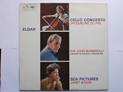 Elgar Cello Concerto Jacqueline Du Pre Barbirolli ASD 655 LP EX/EX • £49.99