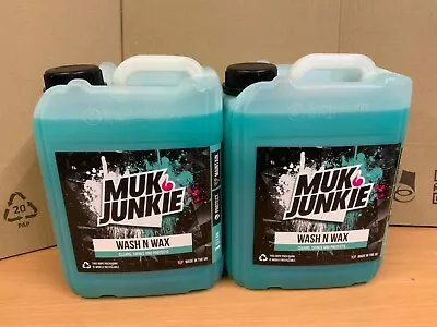 2 X 5 Litre Muk Junkie MX Wash N Wax For Cars Vans Motorhomes Caravans Bikes • £29.99