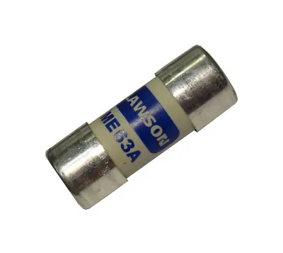 £7.99 • Buy 63A BS88-3 BS1361 House Service Cut-out Main Fuse Lawson ME63 63 Amp ⌀22.23mm