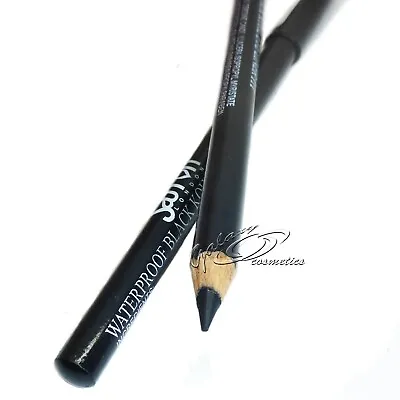 SAFFRON LONDON Waterproof BLACK Kajal Pencil Eyeliner KOHL Eye Crayon • £2.35