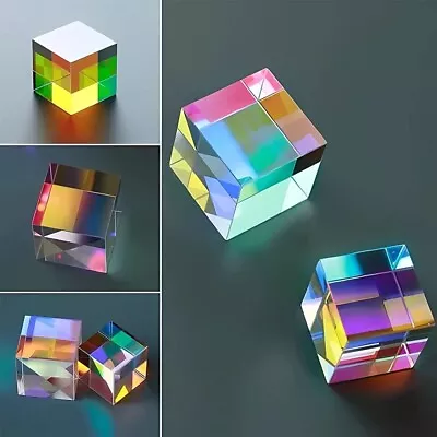 X-cube Dichroic Cube Magic Prism Cube Rainbow Color Prism Cubes Optical Glass • $10.17