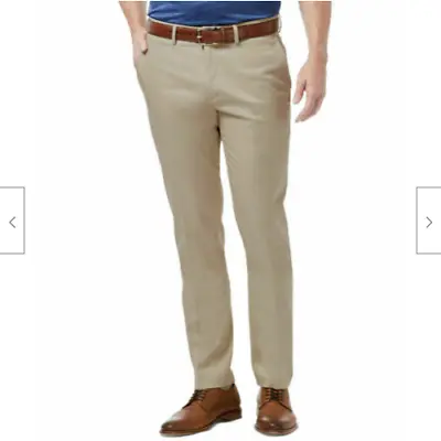 Haggar Men's Premium Perfect Fit Waistband No Iron Pants Variety Sizes & Colors • $27.99