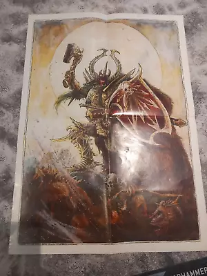 OOP Warhammer -- 25th ANNIVERSARY / HARRY THE HAMMER POSTER -- John Blanche 2008 • £24.89