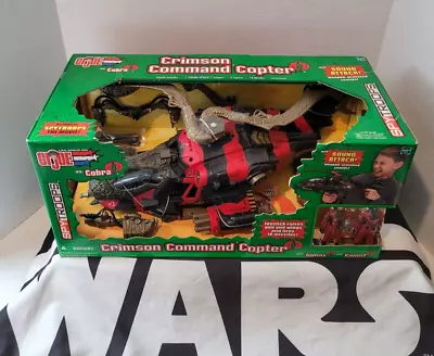 Crimson Command Copter W Tomax Xamot GI JOE COBRA Spy Troops MIB NEW • $183.97