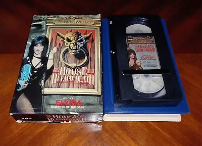 The House That Bled To Death VHS Elvira Thriller Video Big Box Horror Cult • $22