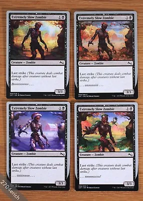 Unstable Extremely Slow Zombie Set Of 4 *Summer Fall Winter Spring *NM* MTG • $2.50