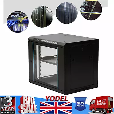 9U Network Server Data Cabinet Enclosure Rack Lockable Box 600x450x500mm • £97.08