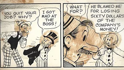 Comic Artist - AL SMITH - Signed Original Mutt & Jeff/Rural Delivery Strip • $25