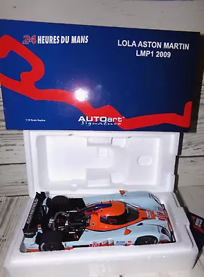 LOLA ASTON MARTIN LMP1 #009 GULF Autoart 80908 1:18  Mint Condition Diecast Car • $399