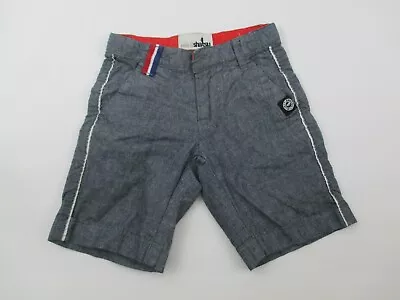 Infant Boys Mini Shatsu Blue Chambray Shorts Size 6 Months • $5.59
